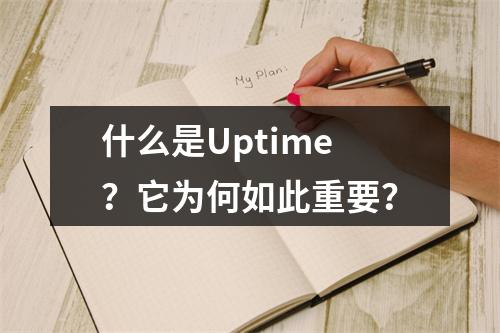 什么是Uptime?它为何如此重要?