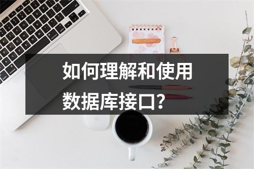 如何理解和使用数据库接口?