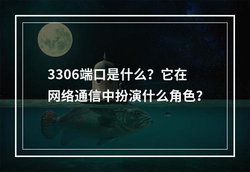 3306端口是什么?它在网络通信中扮演什么角色?
