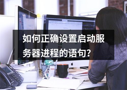 如何正确设置启动服务器进程的语句?