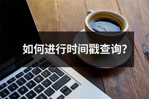 如何进行时间戳查询?
