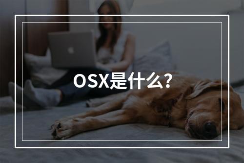 OSX是什么?