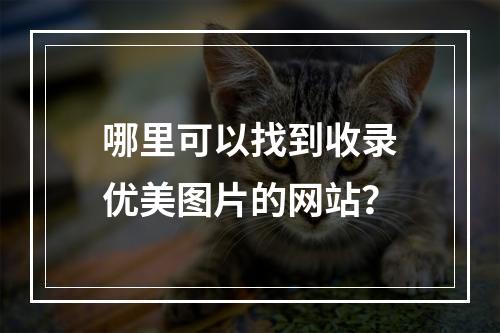 哪里可以找到收录优美图片的网站?