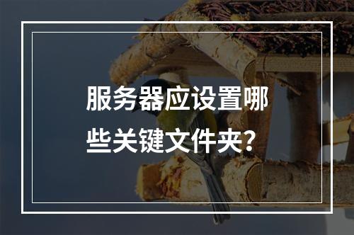 服务器应设置哪些关键文件夹?