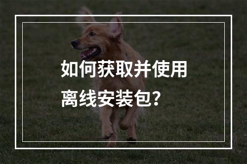 如何获取并使用离线安装包?