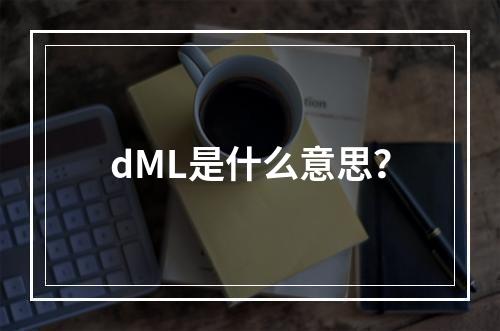 dML是什么意思?