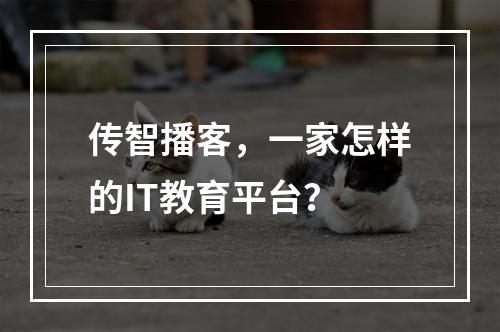 传智播客,一家怎样的IT教育平台?