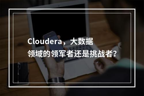 Cloudera,大数据领域的领军者还是挑战者?