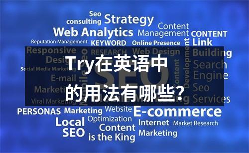 Try在英语中的用法有哪些?