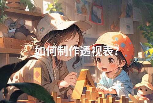 如何制作透视表?
