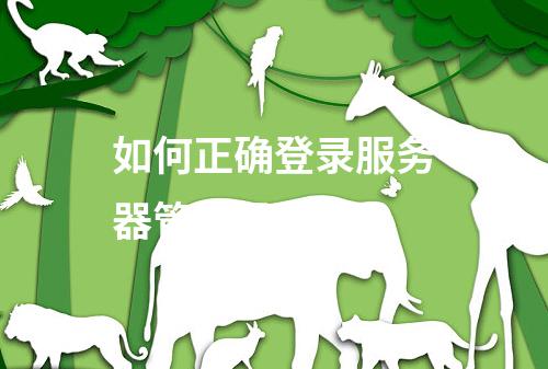 如何正确登录服务器管理员账号?