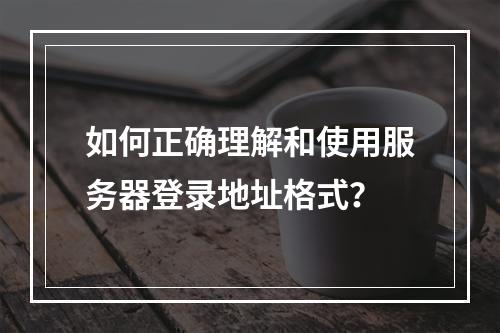 如何正确理解和使用服务器登录地址格式?