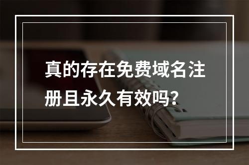 真的存在免费域名注册且永久有效吗?