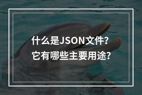 什么是JSON文件?它有哪些主要用途?