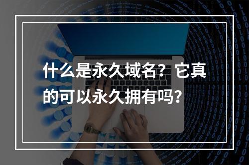 什么是永久域名?它真的可以永久拥有吗?