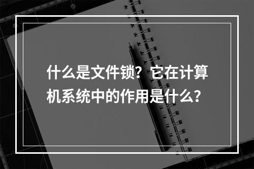 什么是文件锁?它在计算机系统中的作用是什么?