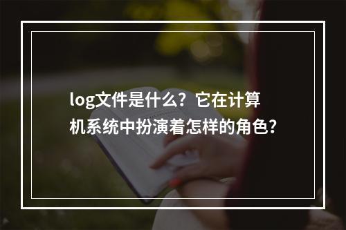 log文件是什么?它在计算机系统中扮演着怎样的角色?
