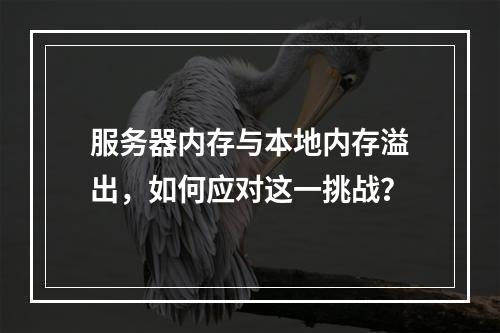 服务器内存与本地内存溢出,如何应对这一挑战?