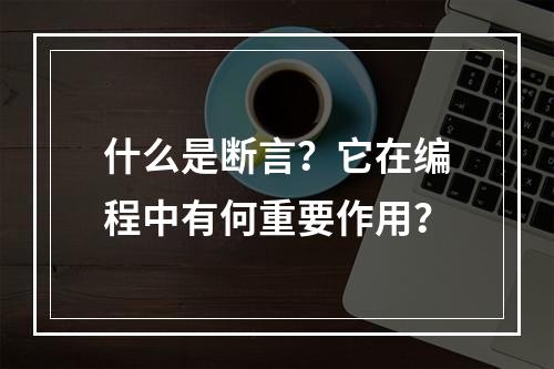 什么是断言?它在编程中有何重要作用?