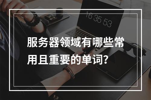 服务器领域有哪些常用且重要的单词?