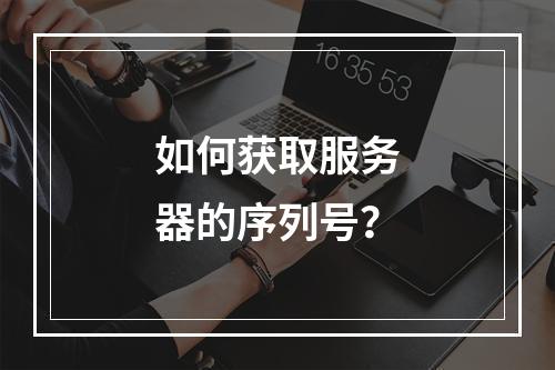 如何获取服务器的序列号?