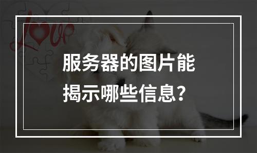 服务器的图片能揭示哪些信息?