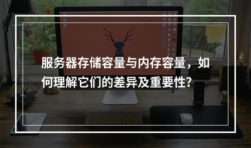 服务器存储容量与内存容量,如何理解它们的差异及重要性?