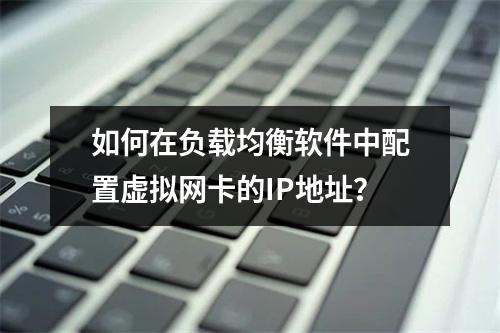 如何在负载均衡软件中配置虚拟网卡的IP地址?
