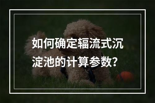 如何确定辐流式沉淀池的计算参数?