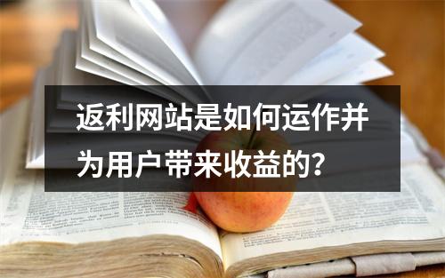 返利网站是如何运作并为用户带来收益的?