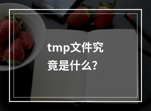 tmp文件究竟是什么?
