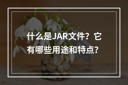 什么是JAR文件?它有哪些用途和特点?