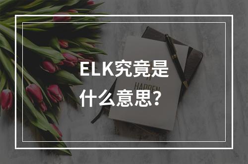 ELK究竟是什么意思?