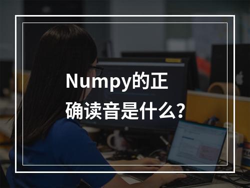 Numpy的正确读音是什么?