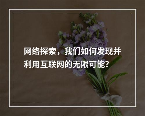 网络探索,我们如何发现并利用互联网的无限可能?