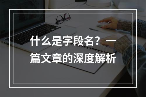什么是字段名?一篇文章的深度解析