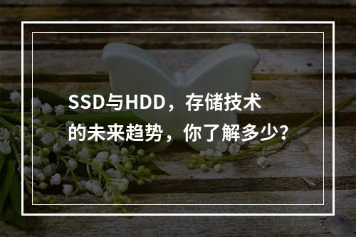 SSD与HDD,存储技术的未来趋势,你了解多少?