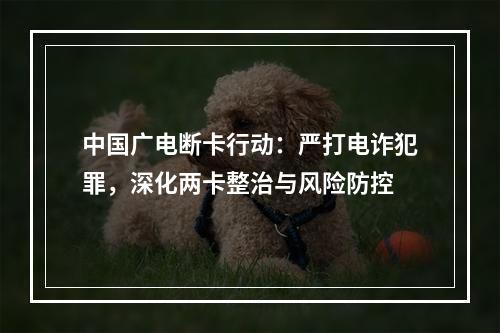 中国广电断卡行动：严打电诈犯罪，深化两卡整治与风险防控