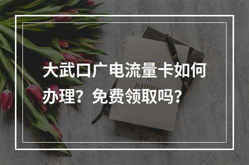 大武口广电流量卡如何办理？免费领取吗？