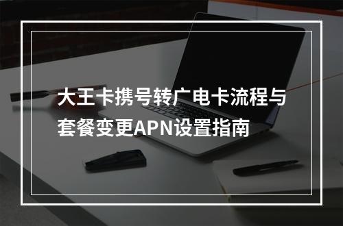 大王卡携号转广电卡流程与套餐变更APN设置指南