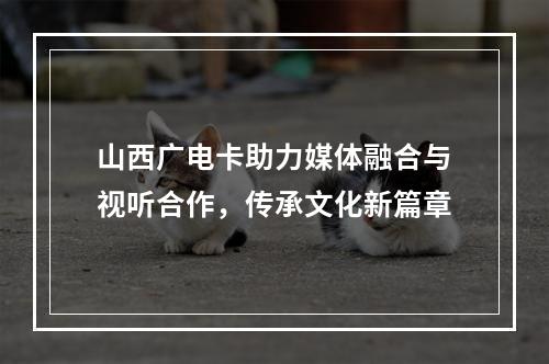 山西广电卡助力媒体融合与视听合作，传承文化新篇章