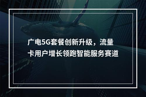 广电5G套餐创新升级，流量卡用户增长领跑智能服务赛道