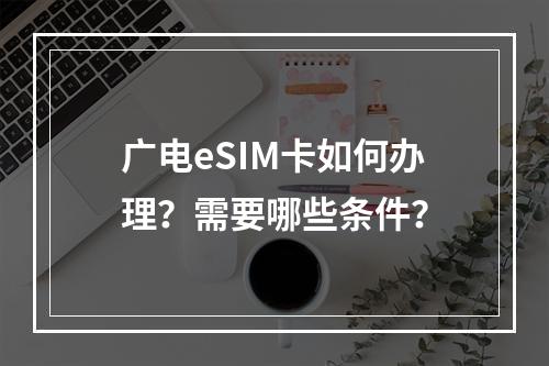 广电eSIM卡如何办理？需要哪些条件？