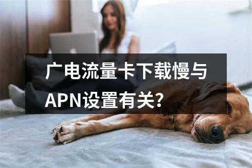 广电流量卡下载慢与APN设置有关？