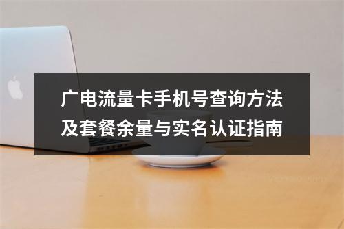 广电流量卡手机号查询方法及套餐余量与实名认证指南