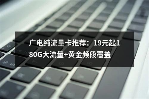 广电纯流量卡推荐：19元起180G大流量+黄金频段覆盖