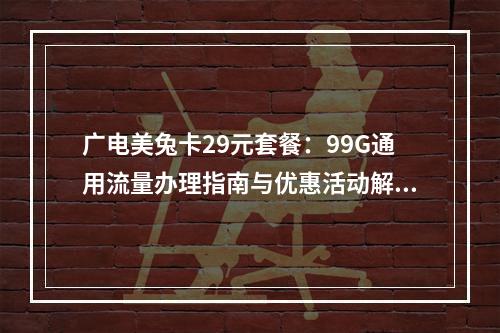 广电美兔卡29元套餐：99G通用流量办理指南与优惠活动解析
