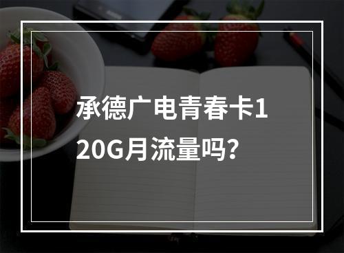承德广电青春卡120G月流量吗？