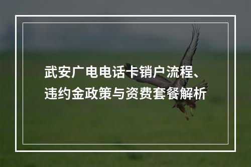 武安广电电话卡销户流程、违约金政策与资费套餐解析
