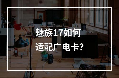 魅族17如何适配广电卡？